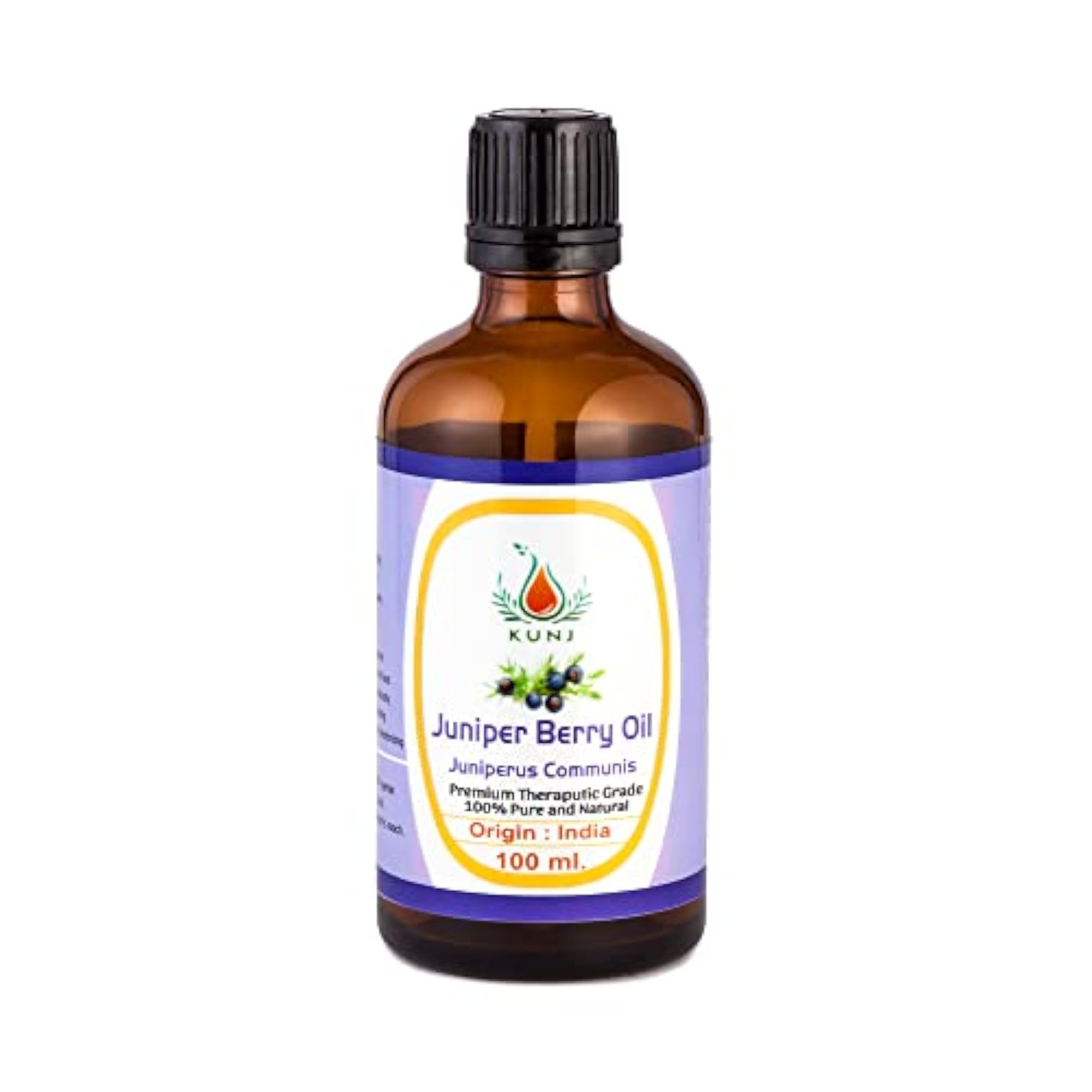 KUNJ Juniper Berry Essential Oil, 100% Pure & Natural