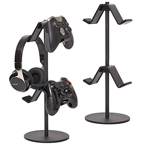 Gamepad Headset Storage Black Bracket, Convenient Charging Management -