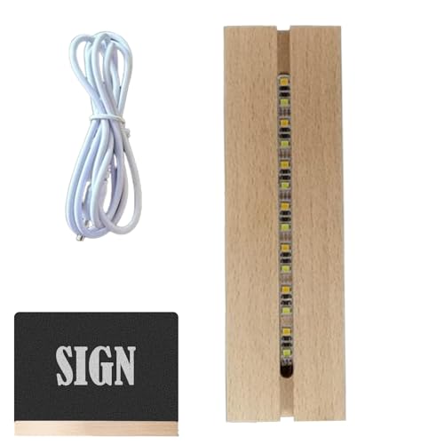 Base de pantalla LED rectangular con interruptor USB y 7 colores para estatuas y joyas 8