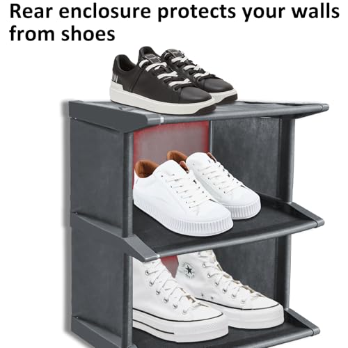 Étagère à chaussures étroite pour optimiser les petits espaces