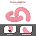 Linskip Tow Hook D Ring Covers Compatible with 2021-2025 2026 Ford Bronco Accessories, Rear Bumper Tow Hook Rubber Sleeve Protectors for Bronco Raptor Accessories(Pink)
