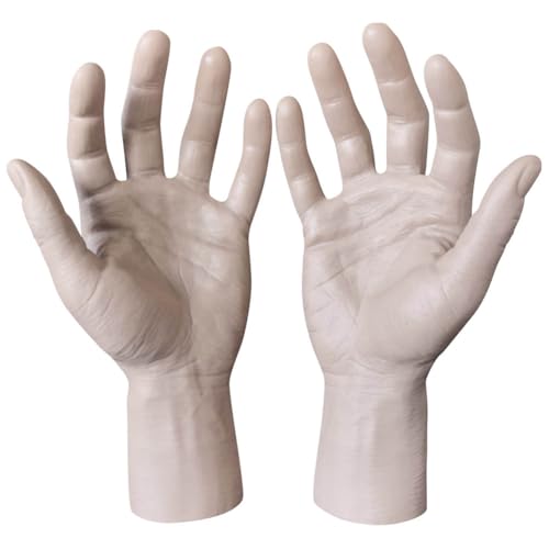 Scherzo ideale per le mani: un aspetto così realistico. Queste mani finte possono sicuramente ingannare la tua famiglia, gli amici o i vicini. Mani finte perfette per qualsiasi decorazione di oggetti di scena di Halloween, case infestate, oggetti di scena scenici, trucchi magici e molto altro ancora.