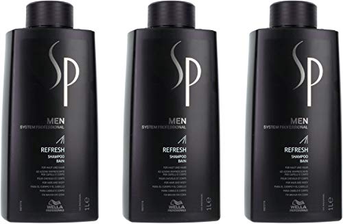 Preisvergleich Produktbild Wella SP Men Refresh Shampoo 3x1000 ml