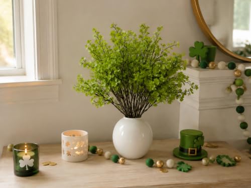 Image of Mandy's 6 Bundles Artificial Green Baby's Breath Flowers