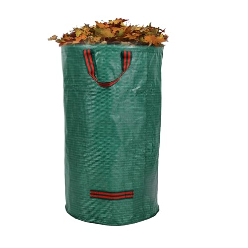 Bolsas de jardín: construcción extragruesa e impermeable, agarre y reforzado, recolección rápida de restos de césped, capacidad de limpieza de gran tamaño para exteriores | Contenedores