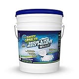 Green Gobbler 96% Pure Calcium Chloride Snow & Ice Melt Pellets | Concrete Safe Ice Melt (25 lb Pail)