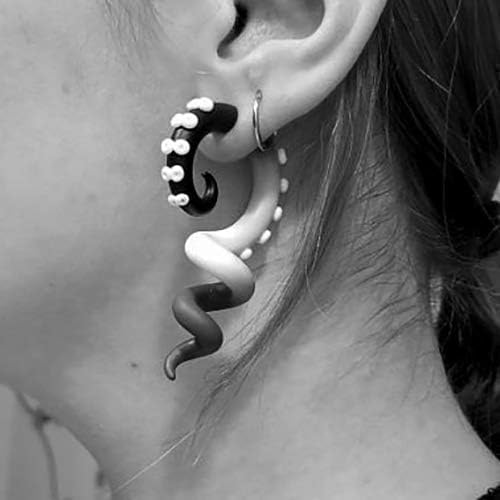 Lesbian Earrings Lesbian Love Lesbian Pride Flag LGBT Pride Month 2022 Lesbian Jewelry Cute Lesbian Couples Fake Gauge Earrings Faux Ear Gauges Plugs Butch Lesbian Famous Lesbian Piercing