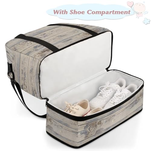 Large Weekender Overnight Bags Travel Duffel Bag for Women Men Modern Abstract Floor Texture Gym Bags With Shoe Compartment Foldie Travel Tote Bag Carry On Personal Item Bag for Travel Gym Sports4
