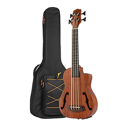 Batking Ubass trastado, bajo eléctrico barítono de 30 pulgadas, bajo acústico eléctrico con bolsa de concierto