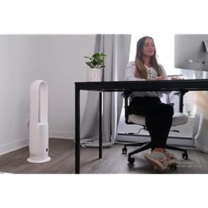 Uulttybladelesstowerfanandairpurifierinonetruehepafilter9997smokedustpollendanderoscillatingtowerfanwithremotecontrolcr022dwhite Urban Country Home Decor U ultty bladeless tower fan and air purifier in one true hepa filter 9997 smoke dust pollen dander oscillating tower fan with remote control cr022d white urban country home decor