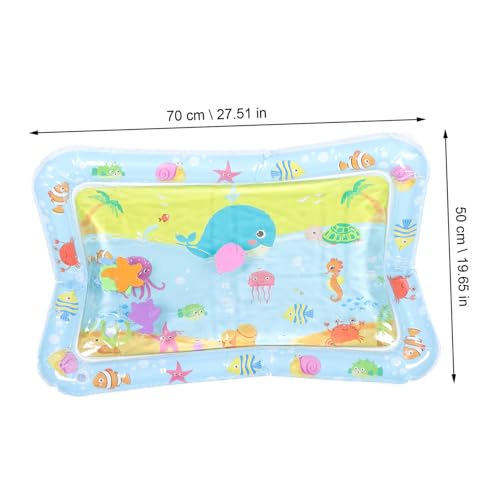 HOMOBABE ウォータークッションおもちゃ 赤ちゃん用水遊びマット Pvc製 インフレータブル感覚クッション 水遊び体験用 おしゃれ楽しいプレイマット