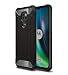 Produktbild GOGME Hülle für Motorola Moto E7 Plus Hülle, Komplette Hybrid-Stoßabdämpfende Hülle, Outdoor Handyhülle Tough Silikon TPU + 360-Grad-Ganzkörper Schutzhülle Gegen Stöße, Schwarz