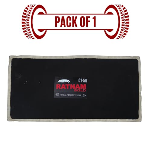 Image of Radial Tyre Repair Patch No. 50 | Heavy-Duty Rubber Puncture Repair Patch for Car, Truck & SUV Tyres | Strong, Durable, Easy Application Automotive Tyre Repair Kit | Box Pack Of 1