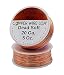 Solid Bare Copper Round Wire 5 Oz Spool Dead Soft 12 To 30 Ga (20 Ga / 108 Ft)