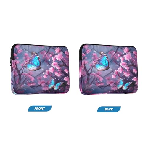Funda para portátil azul mariposa 13-14 pulgadas miniatura 2