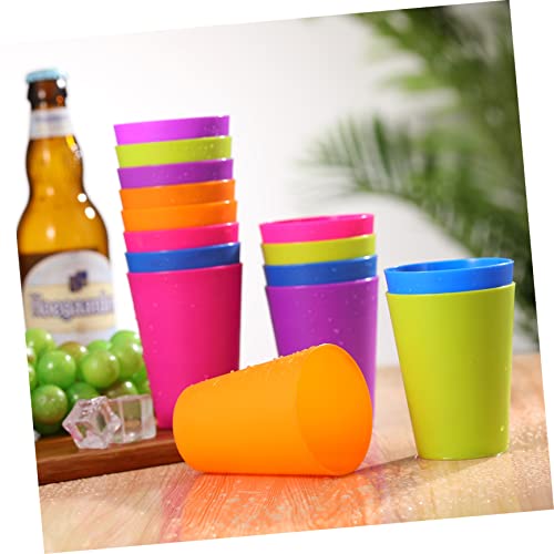 LABRIMP 24 Peças De Copo De Plástico Para Crianças Copos Coloridos Para Beber Copos De Plástico Copo