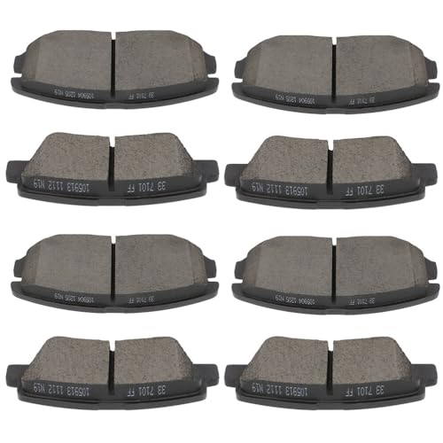 Image of Ceramic Pads Kits, D1125 D1313 SCITOO 8pcs Front Rear Brakes Pads Set Fit For Subaru Impreza 2008-2011,For Subaru Legacy 2005-2013,For Subaru Outback 2005-2013