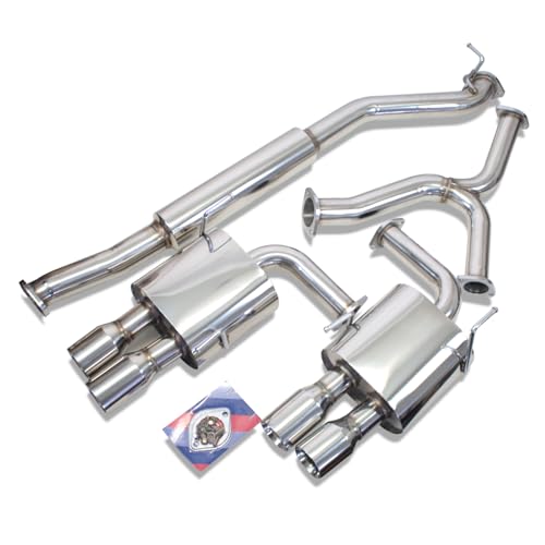 REV9 CB-080_1 FlowMaxx Stainless Steel Cat-back Exhaust Quad-tip system for Subaru WRX (VA1) STI (VA2) 2015-2021 All Trims