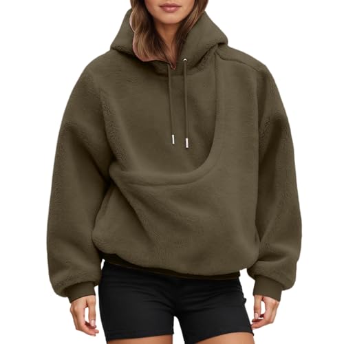 Genérico Sudadera Mujer con Bolsillo Mascota Extra Grande para Llevar a Perros pequeños y Gatos