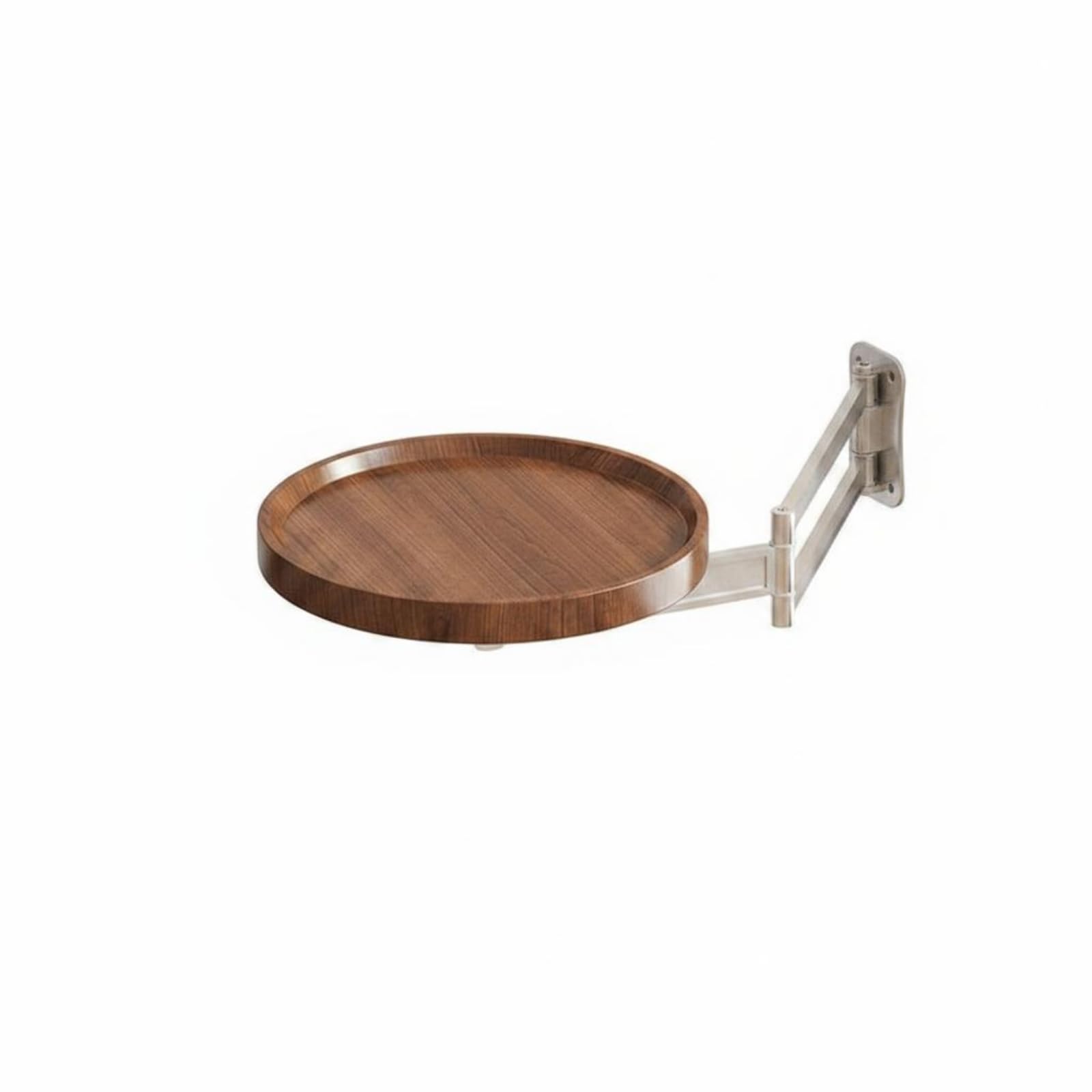 Foldable Folding Wall Table Round Bedside Table for Small Room, Walnut Health & Beauty | Medical, Mobility & Disability | Mobility Furniture & Fixtures | Bed & Chair Tables-image-37