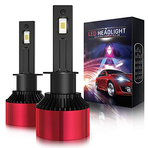 H1 Led Headlight Bulb, AOLEAD 80W High Power 16000LM 6000K Extremely Bright CSP