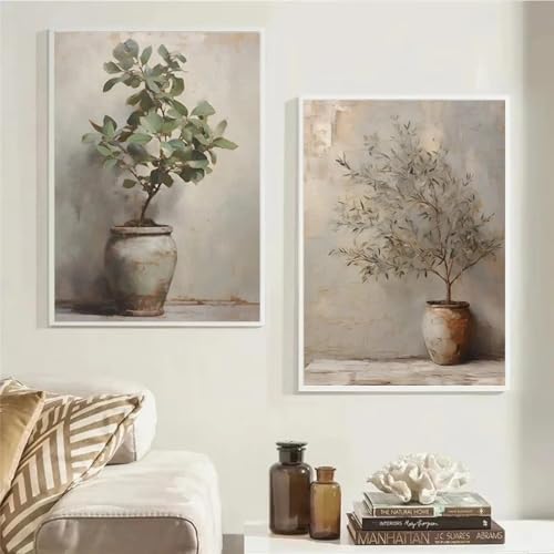 Art canva hydrangeas XINBAO haut de gamme | Toile tendue vintage au grain textile authentique