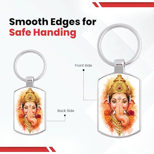 Image of Premium Printed Metal Keychain for Men & Women | High-Definition Artwork Print | Durable Key Ring for Car, Bike, Home & Office Keys | Stylish Decorative Key Holder Gift