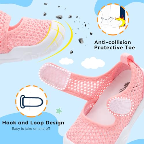 Image of BARERUN Toddler Water Shoes Infant Baby Swim Shoes Kids Barefoot Sandals