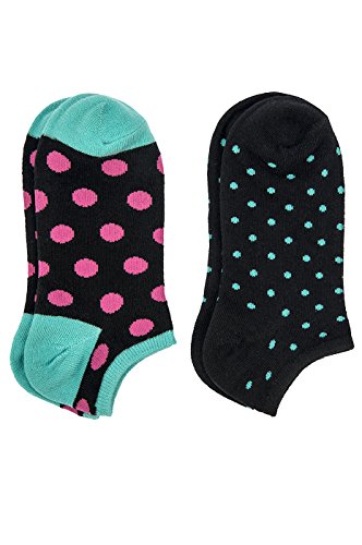 Women's Casual Cotton No Show Socks (6 Pairs) (9-11, A-MUL)3