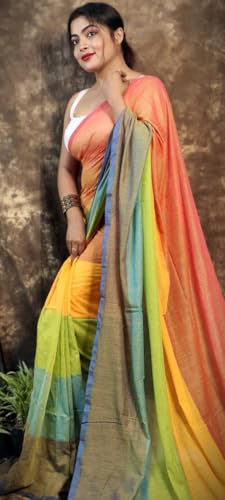 Image of Pure Cotton Saree | Soft & Lightweight | Handloom Woven Elegance for Festive & Casual Wear