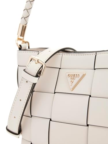GUESS Maylee sac seau blanc crème avec bandoulière réglable - 5