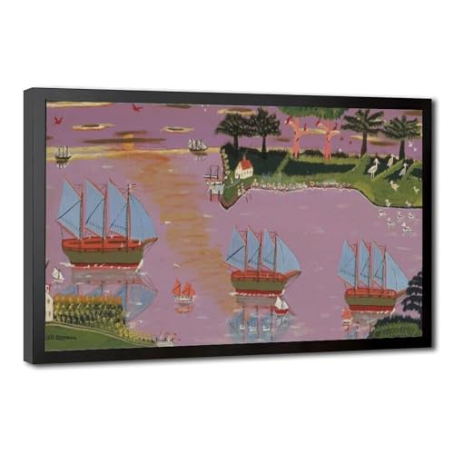 Toile Earl Cunningham Flotte Bleue pour habiller un mur vide sans percer de gros trous