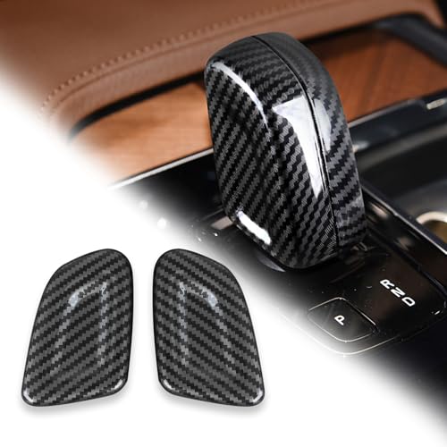 GIPFIRE for Volvo XC90 560 XC60 XC40 590 V60 V90 Interior Accessories car Gear Shift Knob Panel Cover ABS Carbon Fiber Pattern Sticker (Classic)