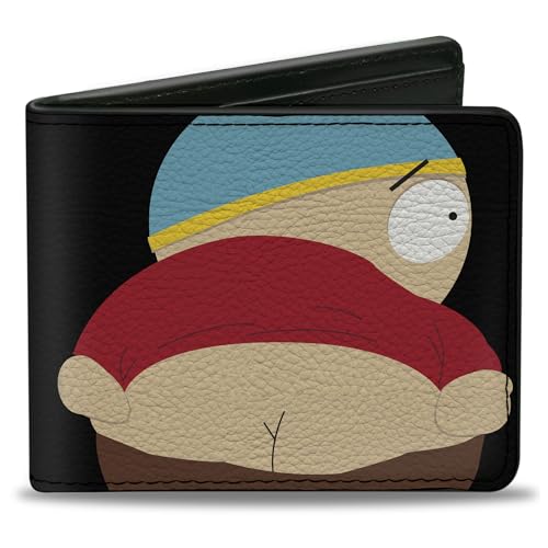 South Park Wallet, Bifold, Cartman Mooning Pose and Logo, Vegan Leather