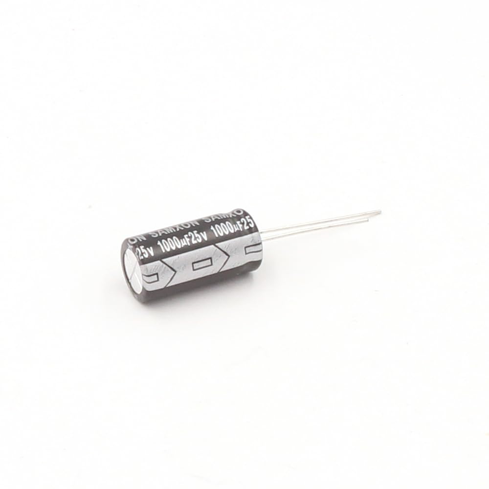 Condensateur électrolytique Aishi 1000µF 25V Radial - Haute Température 105°C - Pour Soudage THT
