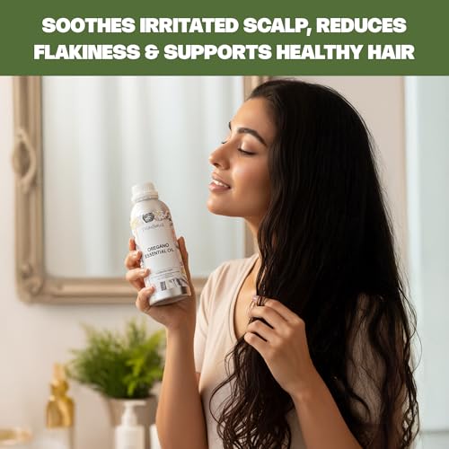 Image of VedaOils Oregano Essential Oil 100ml | 100% Pure, Natural & Undiluted Oregano Oil for Skin & Hair Care | Helps Reduce Itchiness & Redness | Ideal for Aromatherapy & Wellness