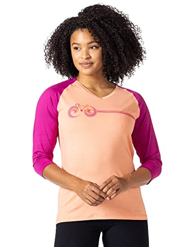 Terry 633676A3CB8 Rover 3/4 Sleeve Womens V-Neck Top, Semi-Fitted Cycling Jersey Upf 50+ Sun T-Shirt Outdoor Hiking Performance Tech Tee cover