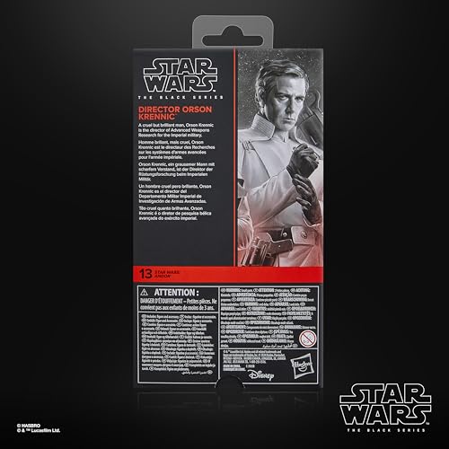 Star Wars The Black Series, Directeur Orson Krennic, figurine de collection de 15 cm, Star Wars : Andor