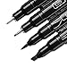 Prismacolor 1738861 Premier Illustration Markers, Assorted Tips, Black, 4-Count