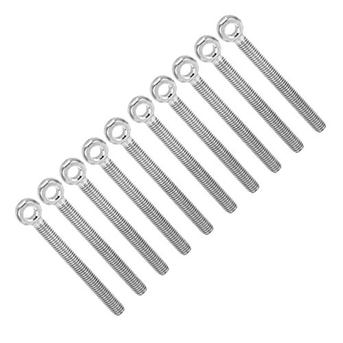 304 Stainless Steel Eye Bolts, Long Service Life Eye Screw Durable AndStable Fine Workship 304 Stainless Steel for Tightening Connecting for Repair