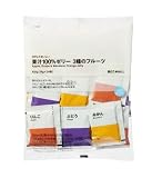 無印 良品 冷やしておいしい 果汁100％ゼリー ３種のフルーツ 432g（18g×24個）