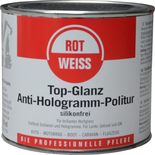 ROTWEISS 1500 Top-Glanz Anti-Hologramm-Politur 750 ml