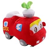 Doux et confortable : fabriqué en peluche, ce camion de pompiers en peluche est incroyablement doux et confortable, idéal pour les câlins