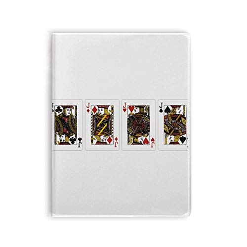 Carnet de notes Heart Spade Diamond Club Motif J cahier souple