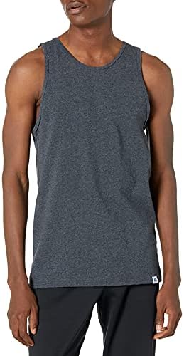 Russell Athletic mens Essenital Men's Tank T Shirt, Black Heather, XX-Large US