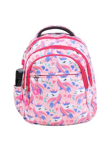Image of PB Pearlbags Sigma 13L Printed Backpack,3 Compartments,Bottle Holder,Organizer,Premium Fabric,Water Resistant Anti Theft,School Bag for Boys and Girls