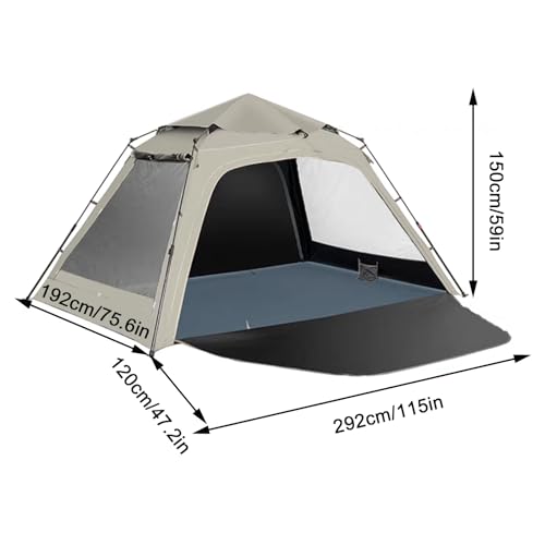 Carpa familiar para camping 4-5 personas automática miniatura 2
