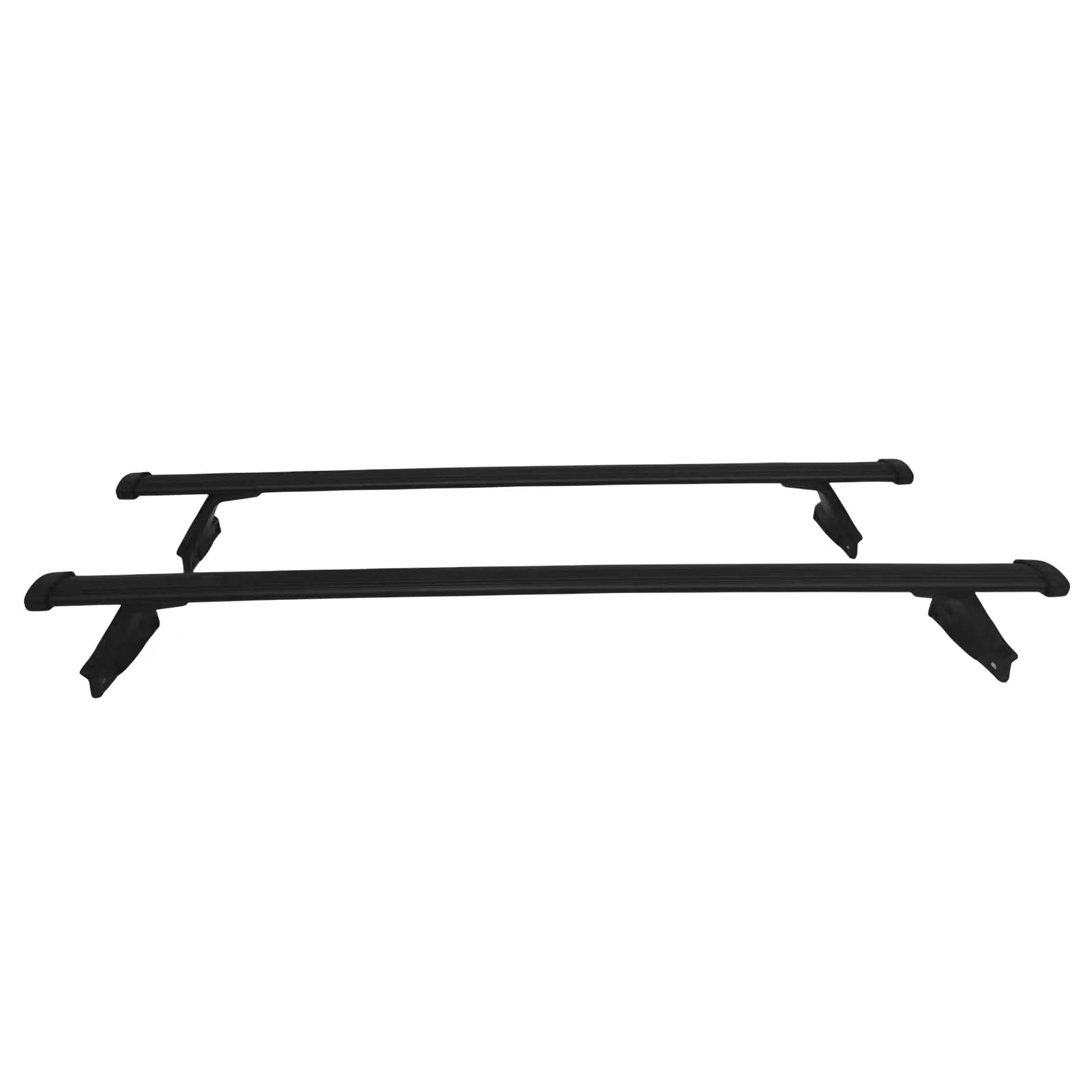IKON MOTORSPORTS, Roof Rack Compatible with 2018-2024 Chevrolet Equinox & GMC Terrain, Black Top Roof Rack Cross Bar Cargo Luggage Carrier Aluminum 6PCS