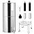 2.25G Capacity Stainless Steel Gravity Fed Water Filter System, with 2 Black Carbon Filters & Water Level Spigot & Stand, for Home, Camping, Rv, Fishing, Complete System