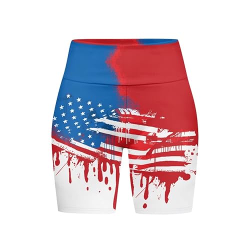 Semiouray Shorts de ioga LGBT para motociclistas, cintura alta chama, 21,6 cm, entrepernas, atlético